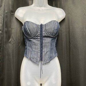 DENIM & SUPPLY Ralph Lauren denim bustier top
